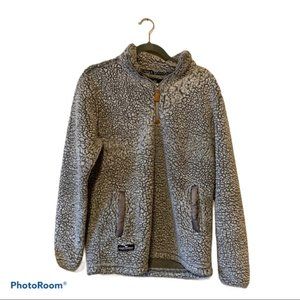 Simply Southern Gray Quarter Zip Pullover Womens